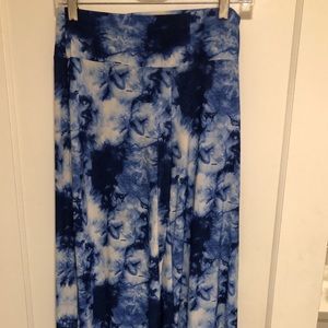 Long flared ocean pants